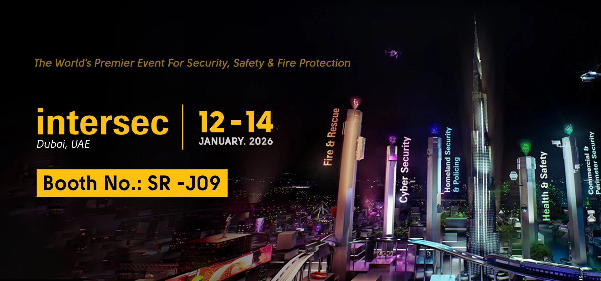 Nomadic showcasing ifr fr workwear at intersec 2026 Dubai, UAE oil and gas exhibition.